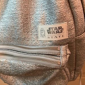 Star Wars State silver backpack